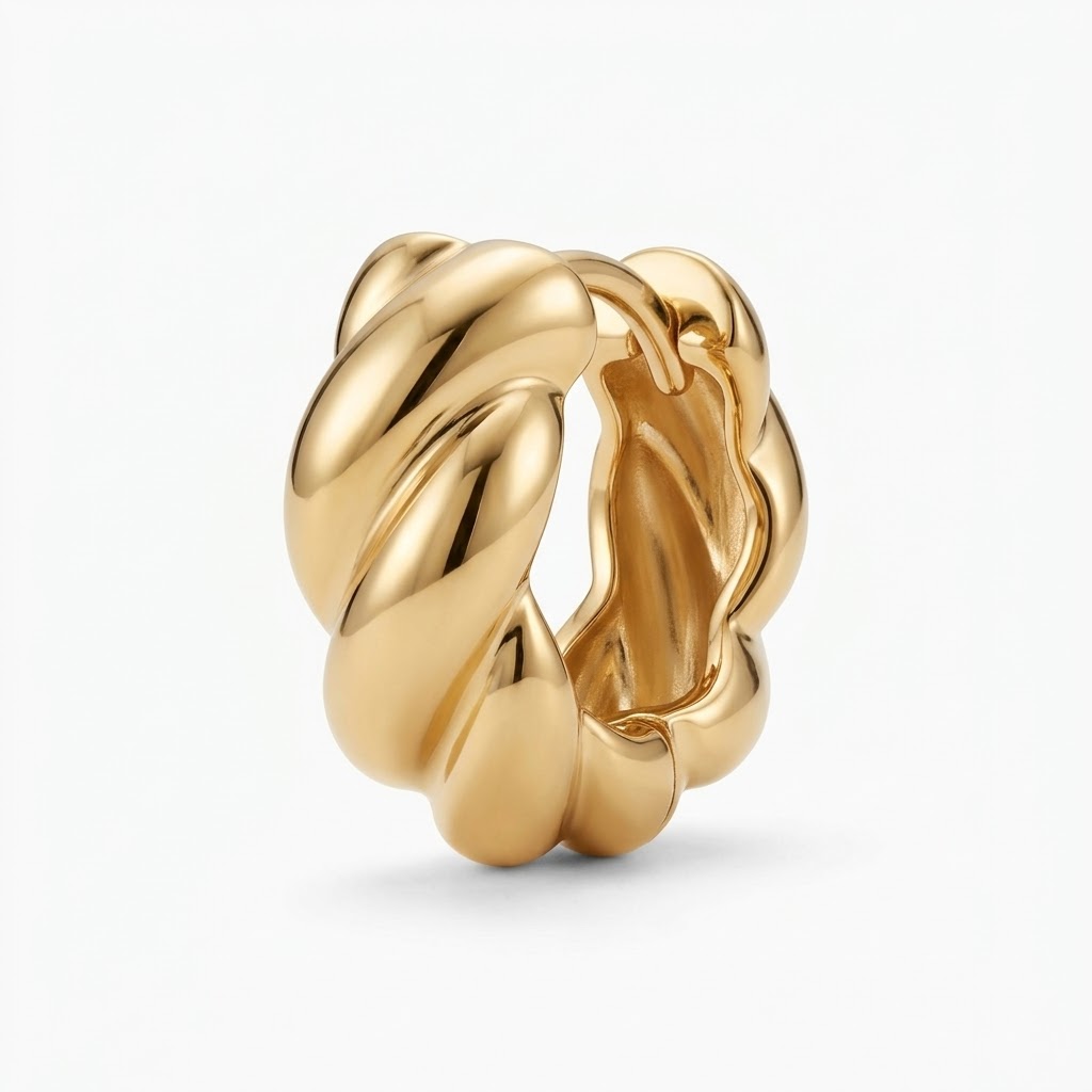 עגילי Golden Elegance | אלגנטיות בזהב