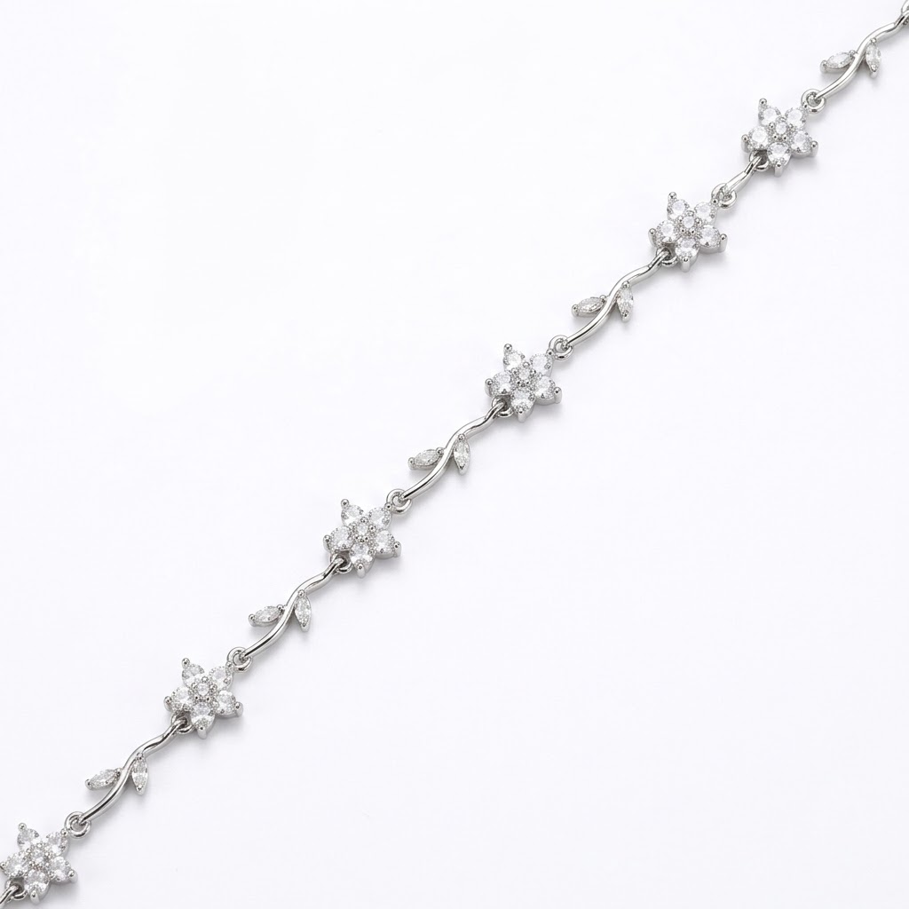 צמיד פרחים עדין לנשים – Stainless Steel